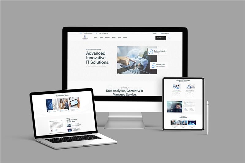 technology website responsive