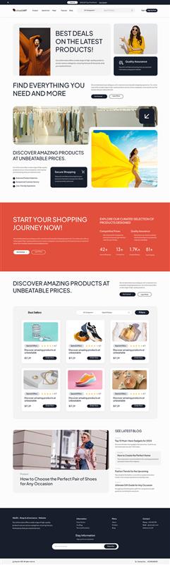 Shopify & eCommerce - Website template